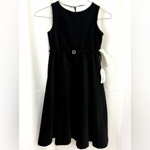 Helena Classic Black Velvet Sleeveless Satin Lined Dress Formal Kids Size 5 NWT